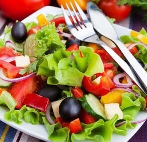 omuz artrozu için sebze salatası